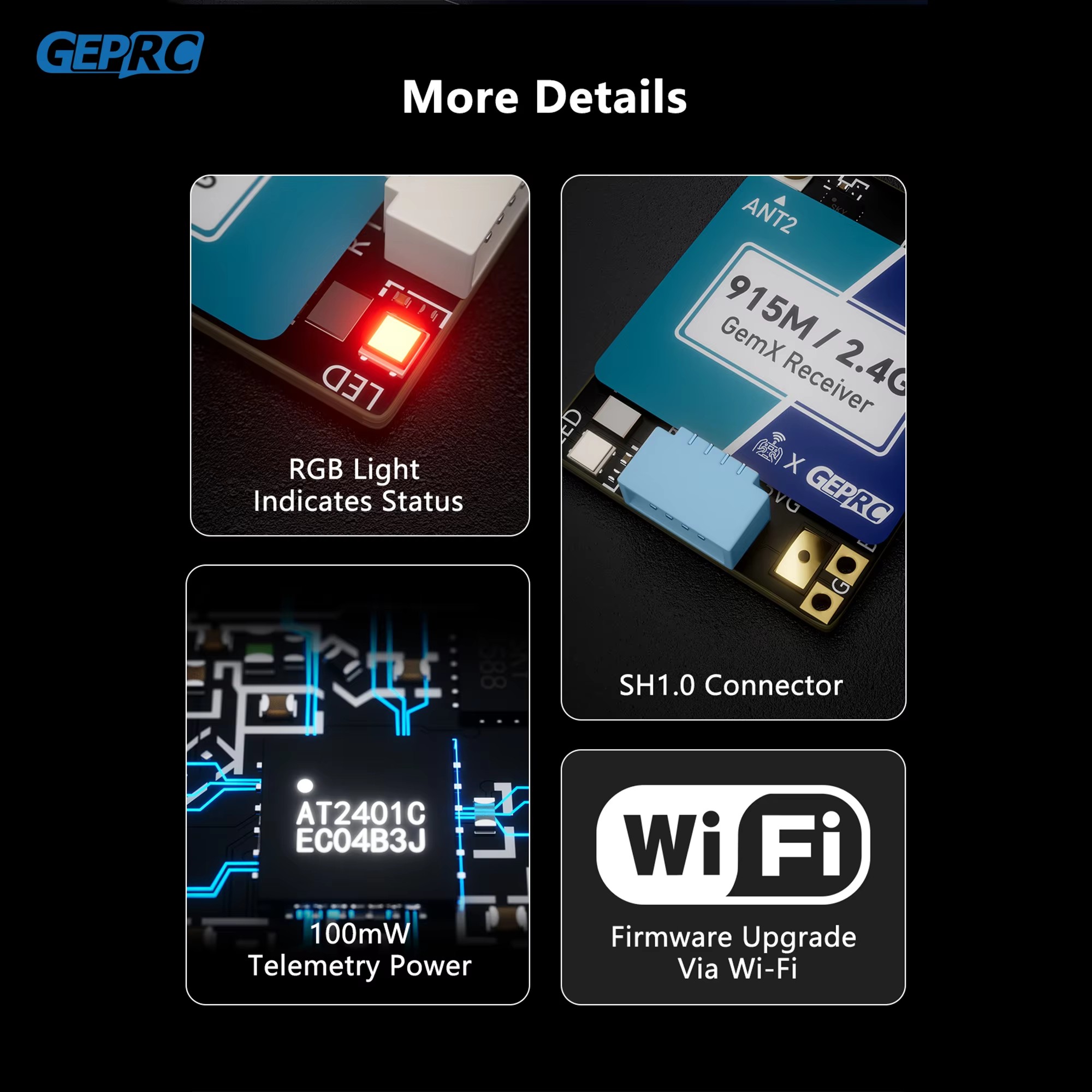 GEPRC ELRS 915M/2,4G Gemini Xr - Drone Receiver reseña y precio