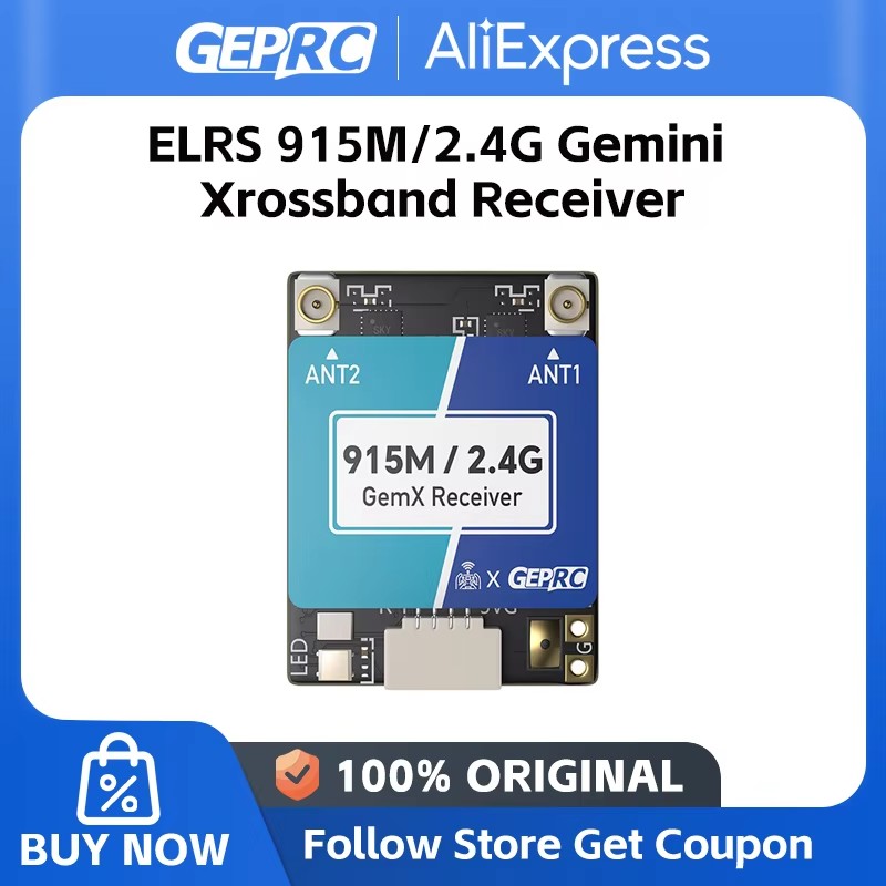 GEPRC ELRS 915M/2,4G Gemini Xr - Drone Receiver reseña y precio